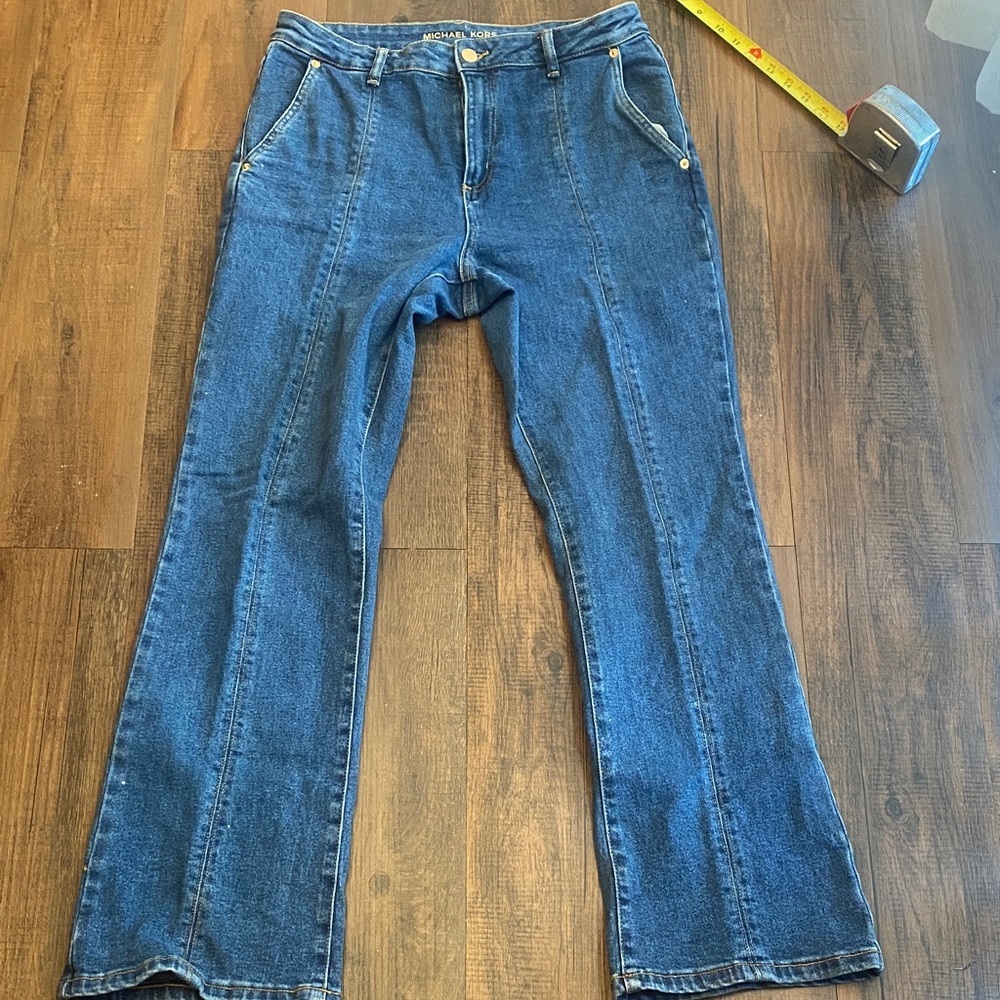 Michael Kors Dark Blue Boot Cut Jeans - Picture 13 of 15